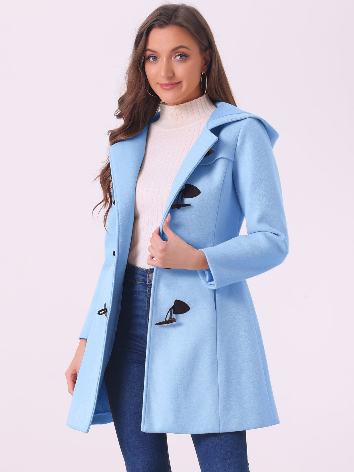 Women Hooded Duffle Coat