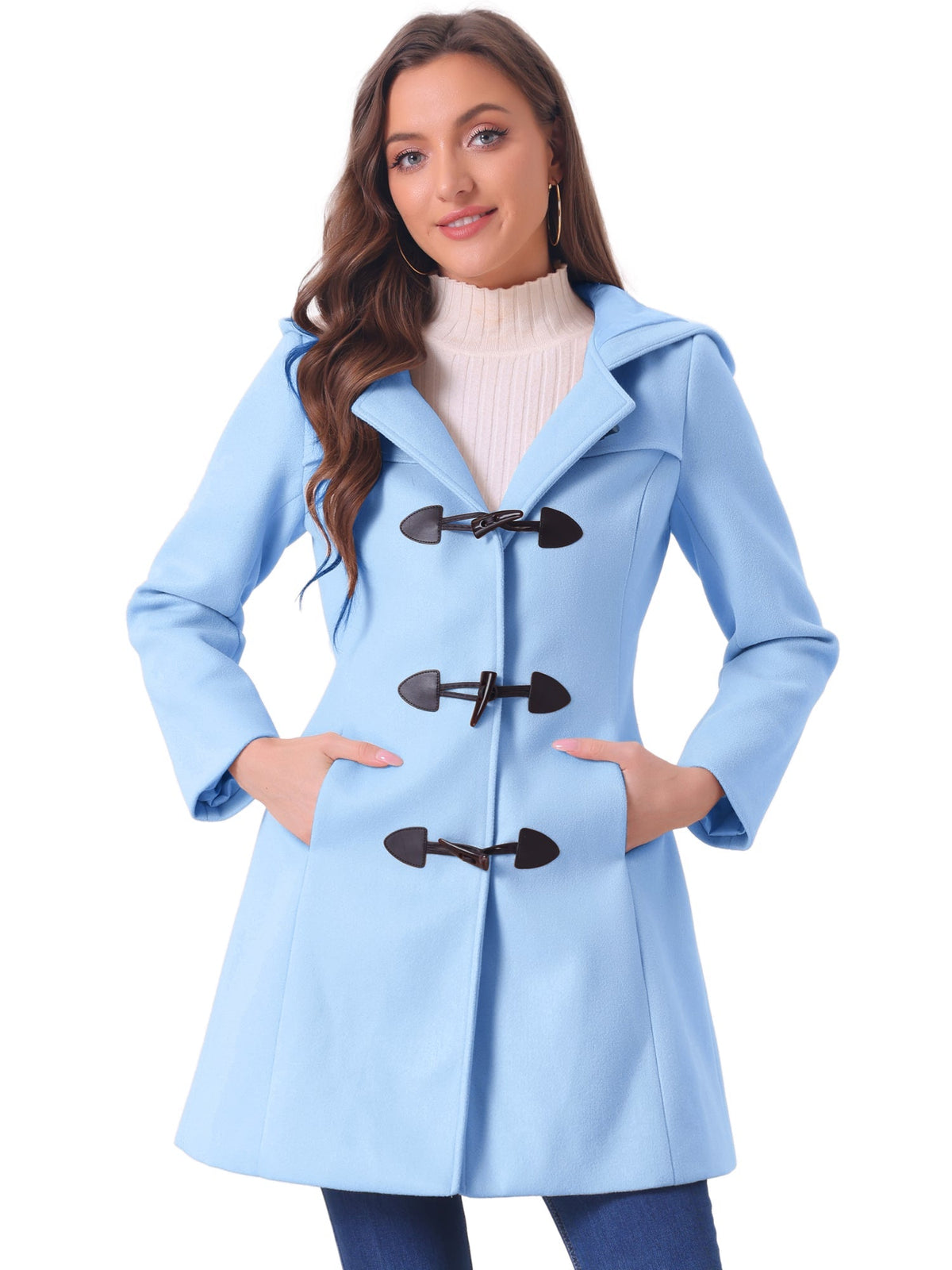 Women Hooded Duffle Coat