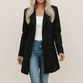 Women Longline Blazer Winter Coat