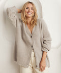 Women Oversized Ribbed Cardigan