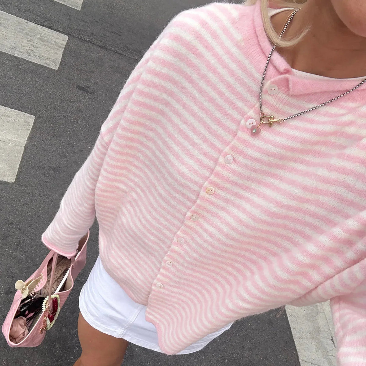 Women Striped Cardigan