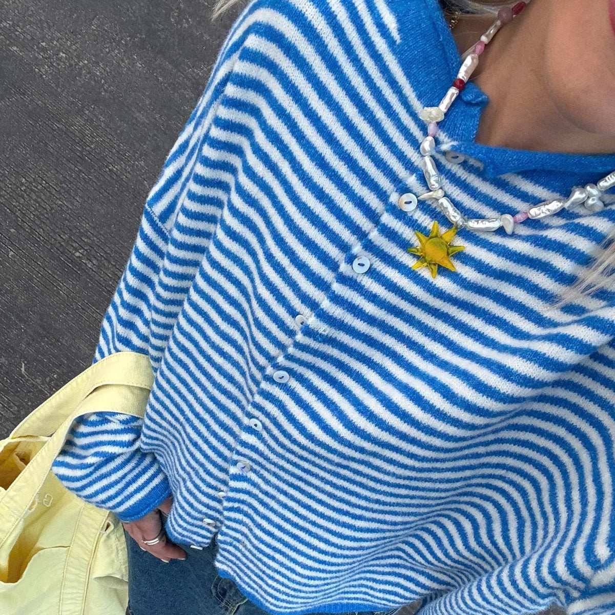Women Striped Cardigan