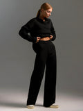Women 2 Piece Polo Sweater Set
