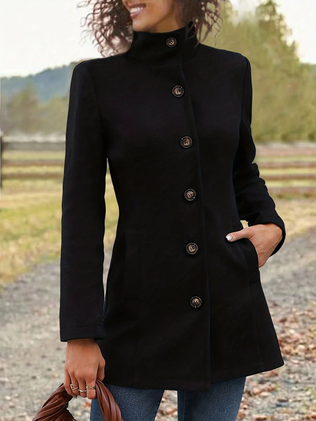 Women Single Breasted Winter Coat