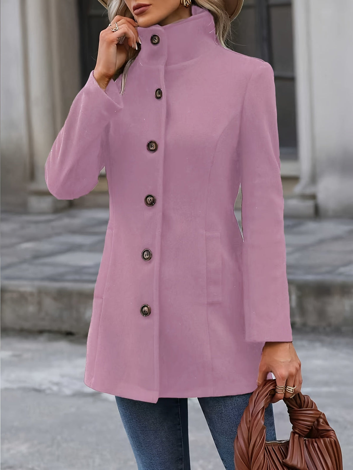 Women Single Breasted Winter Coat