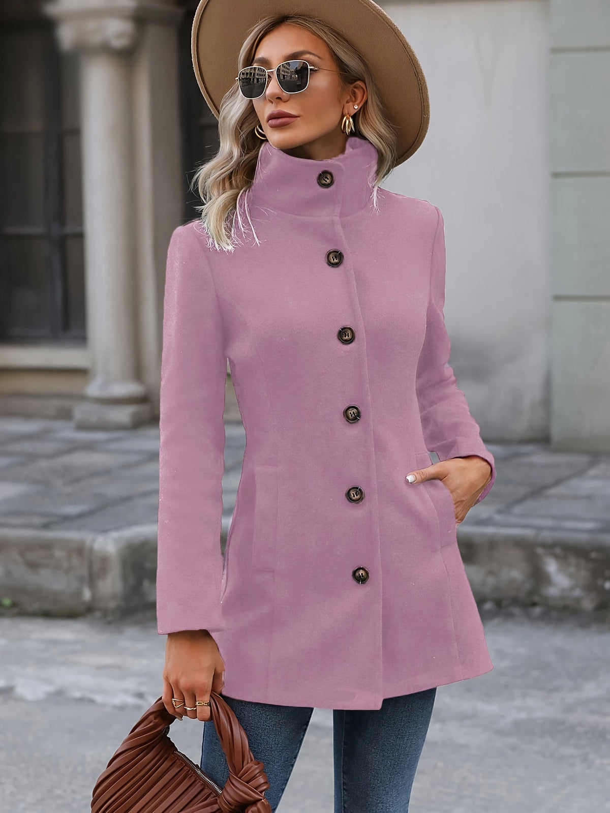 Women Single Breasted Winter Coat