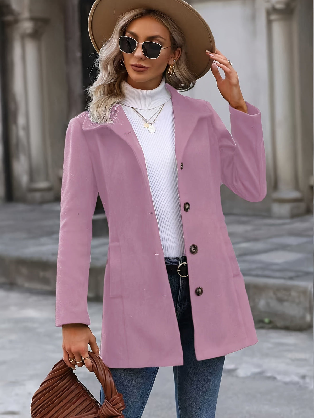 Women Single Breasted Winter Coat