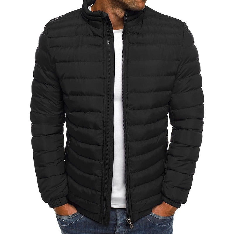 Men Quilted Puffer Jacket
