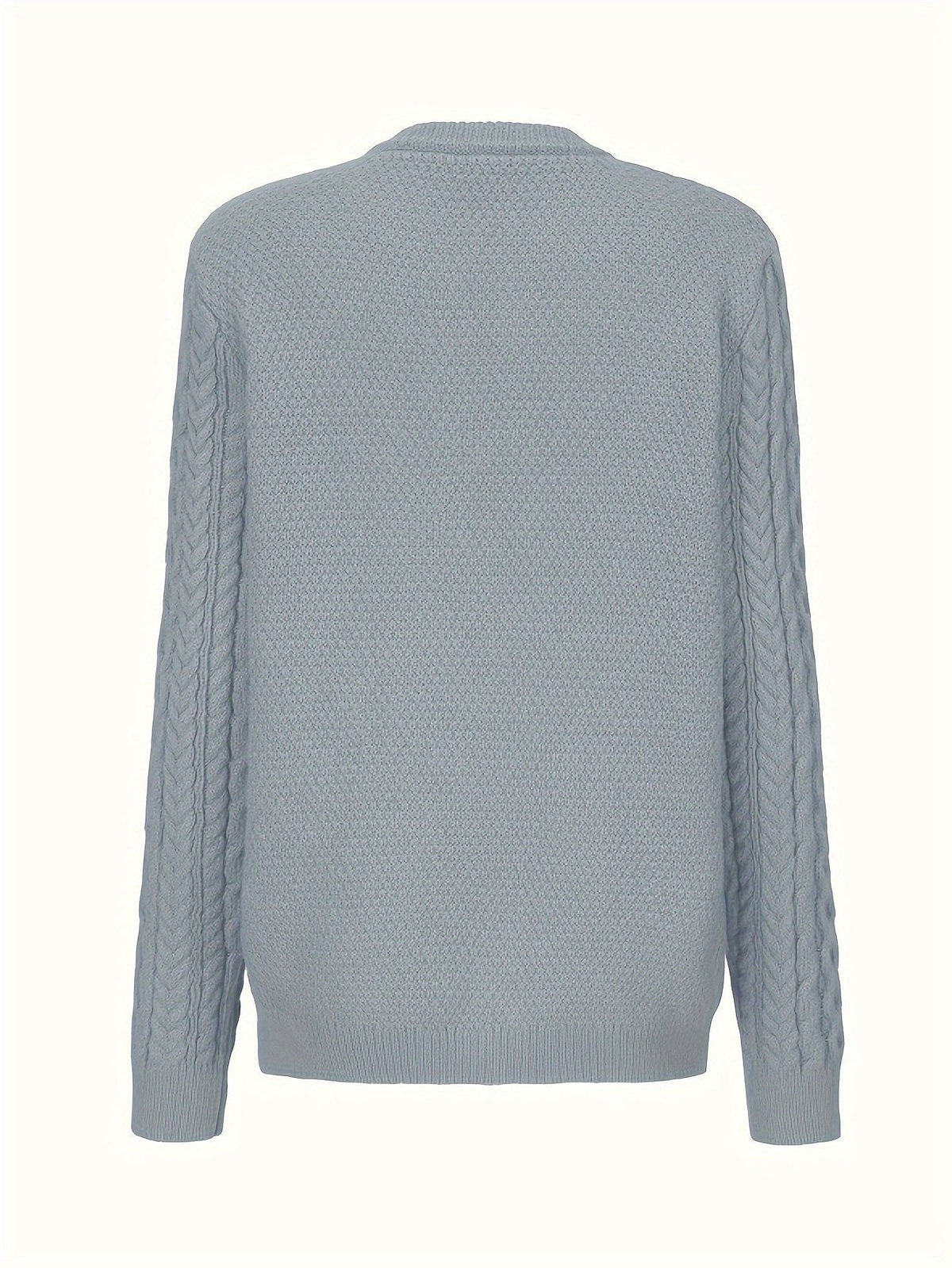Women Chunky Cable Knit Cardigan